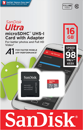 Sandisk Ultra Micro SDHC karta 16 GB